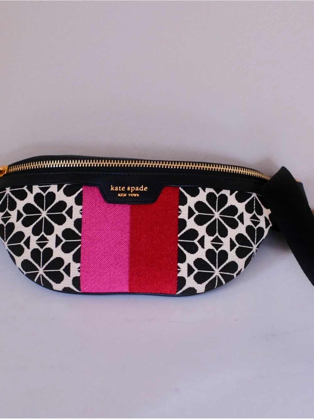 kate spade Flower Jaquard Crossbody Belt Bag